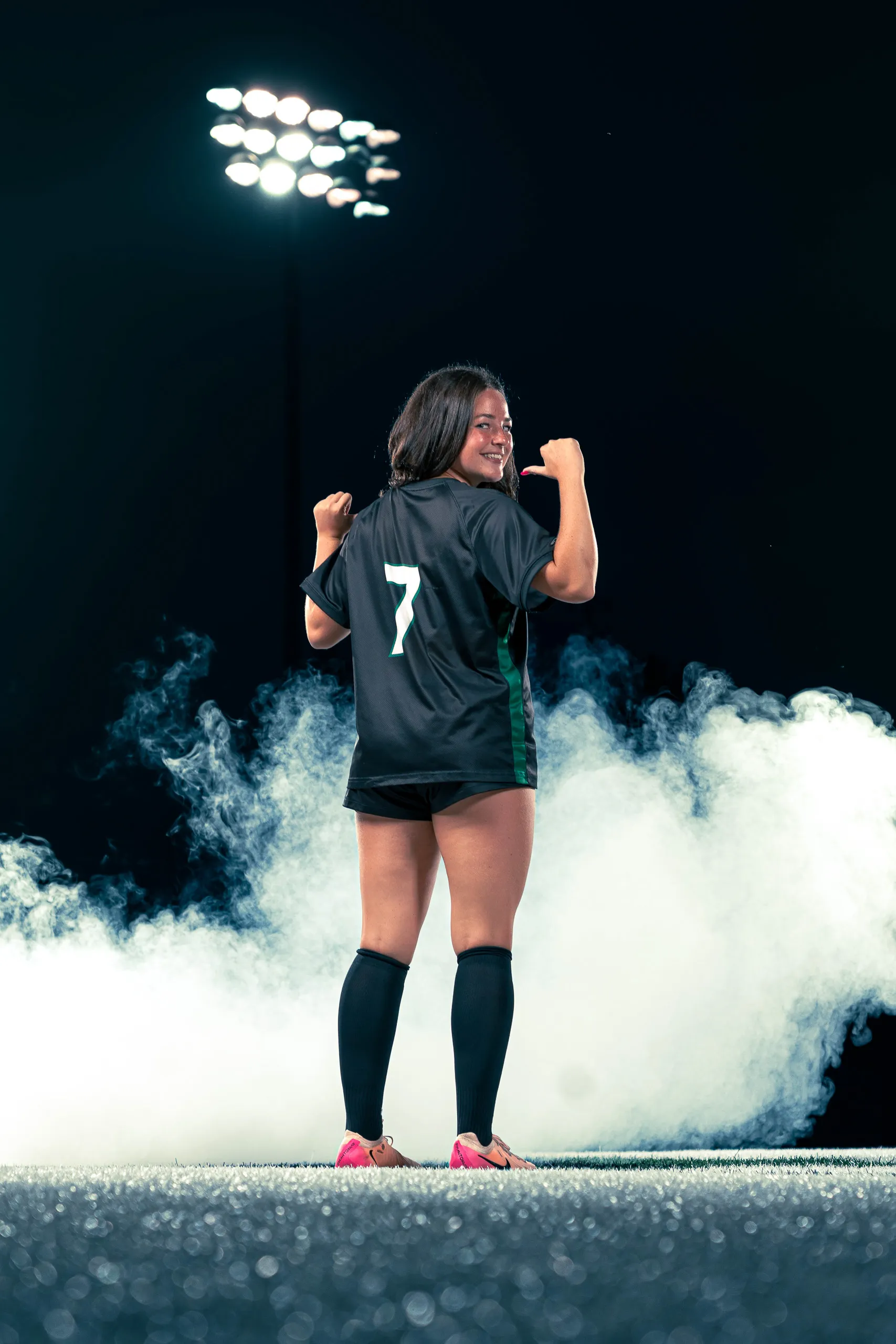 Portrait from the women's soccer media day at Binghamton University in Binghamton, New York