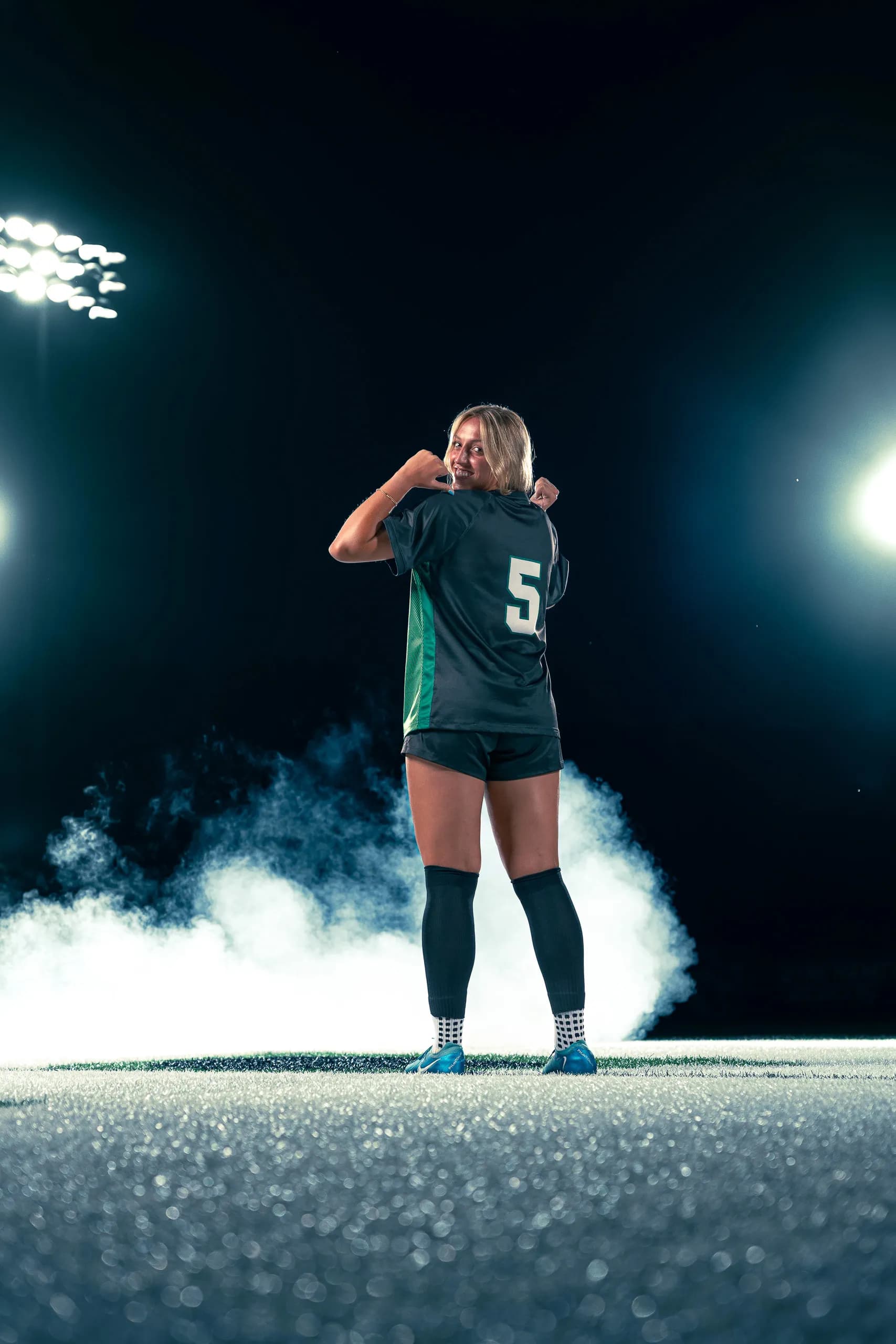 Portrait from the women's soccer media day at Binghamton University in Binghamton, New York