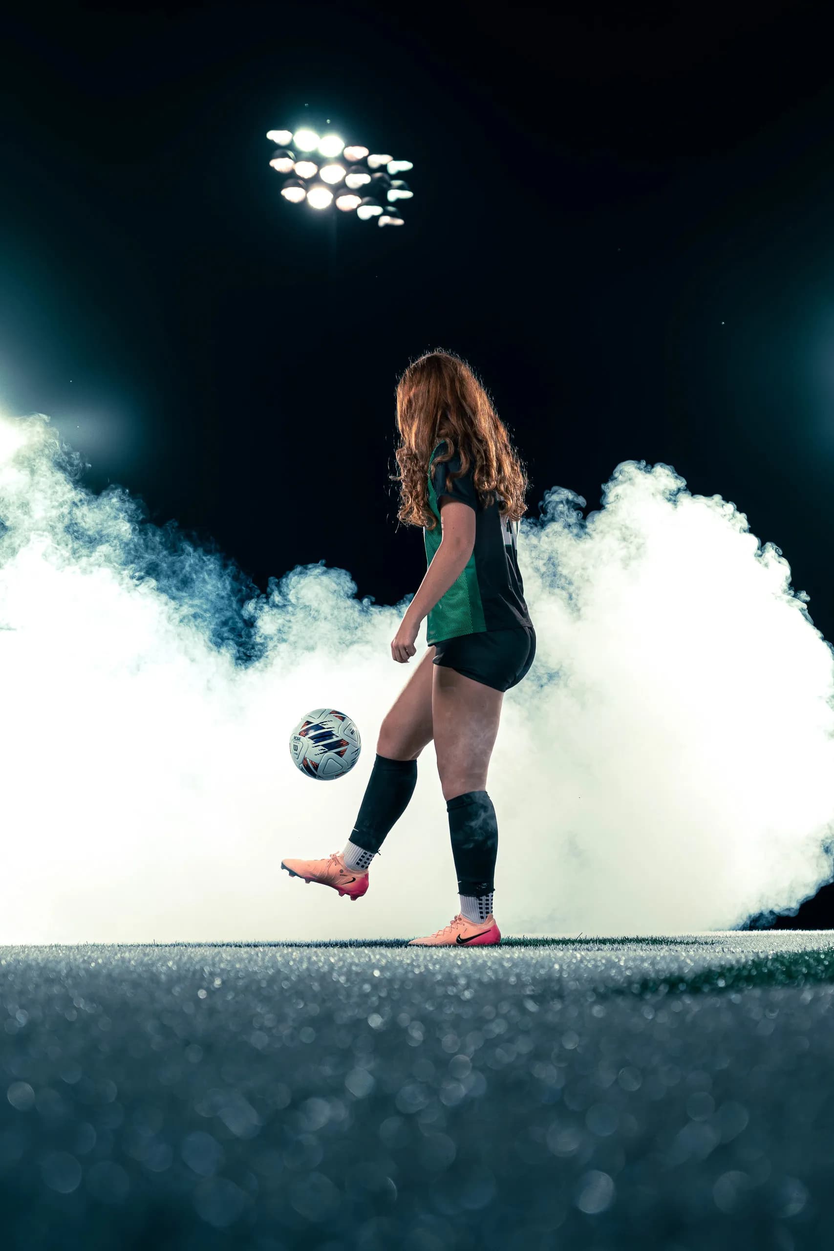 Binghamton University women's soccer media day portrait, Binghamton NY