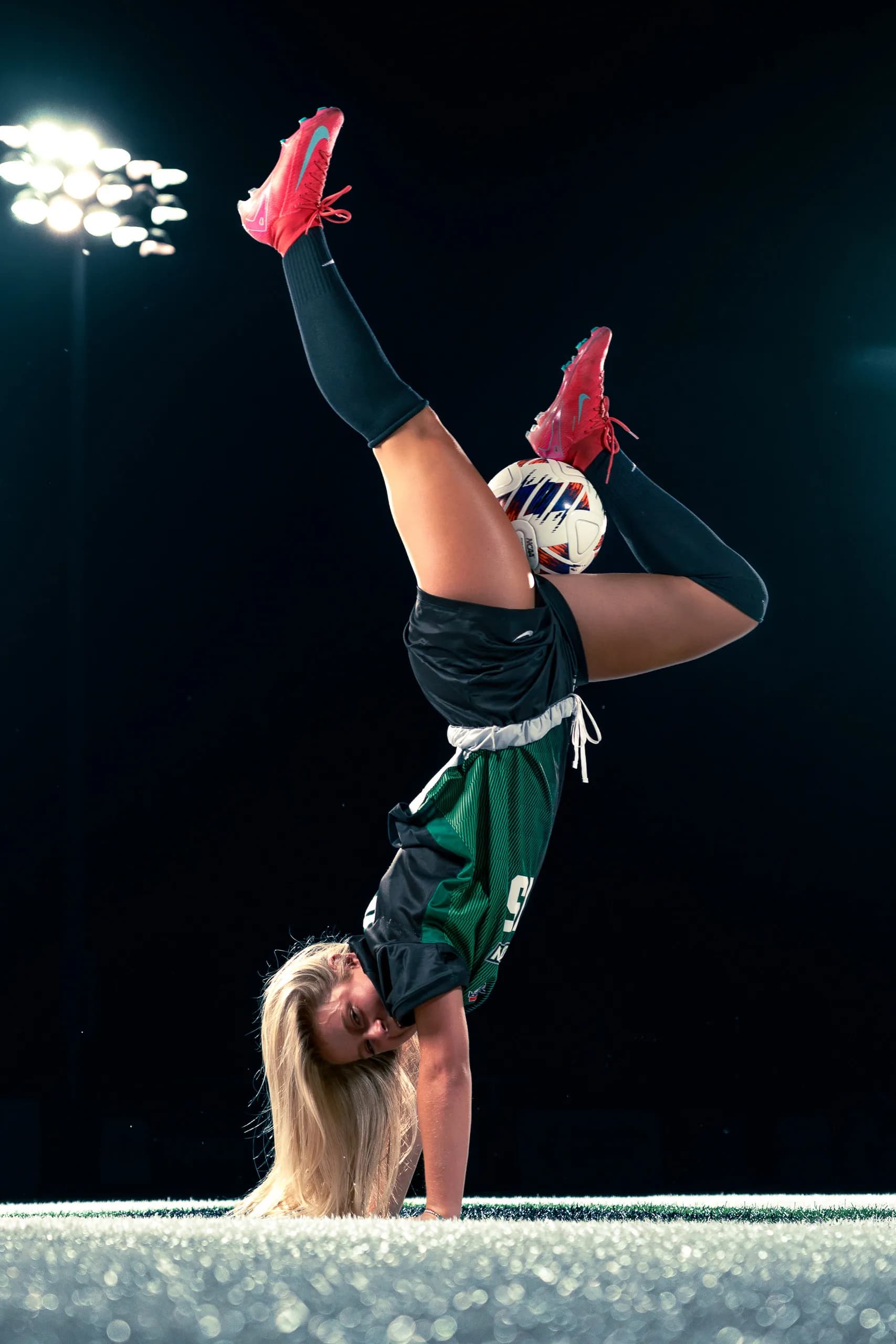Binghamton University women's soccer media day portrait, Binghamton NY