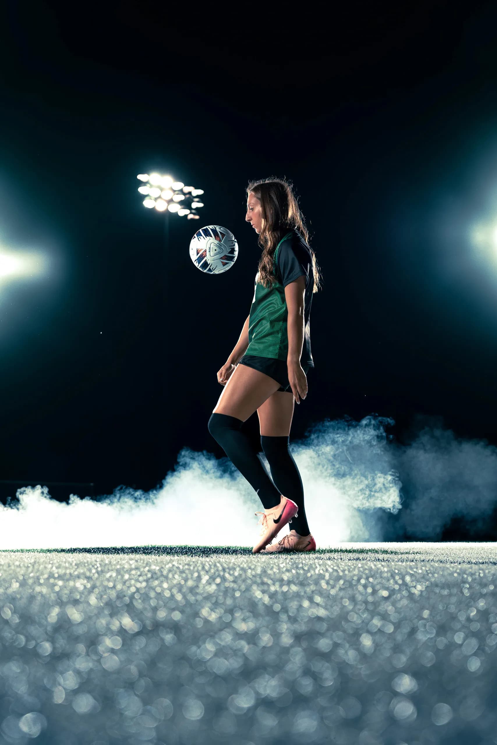 Binghamton University women's soccer media day portrait, Binghamton NY
