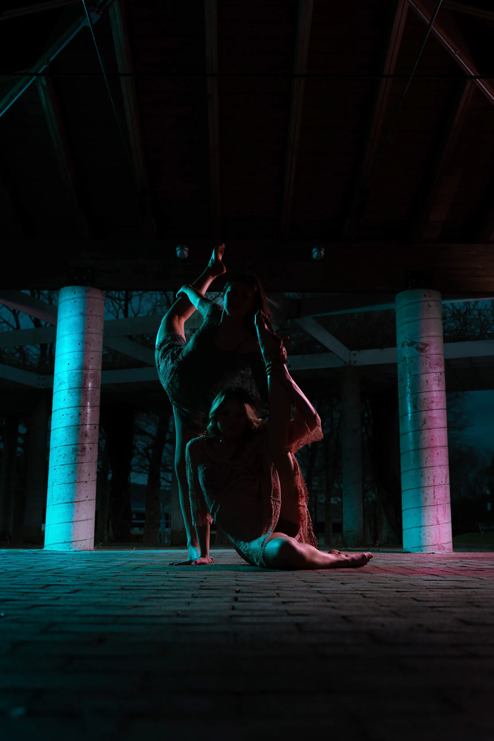 Dance concept portrait of McKenna and Lilley at P.H.D in Sayre, PA