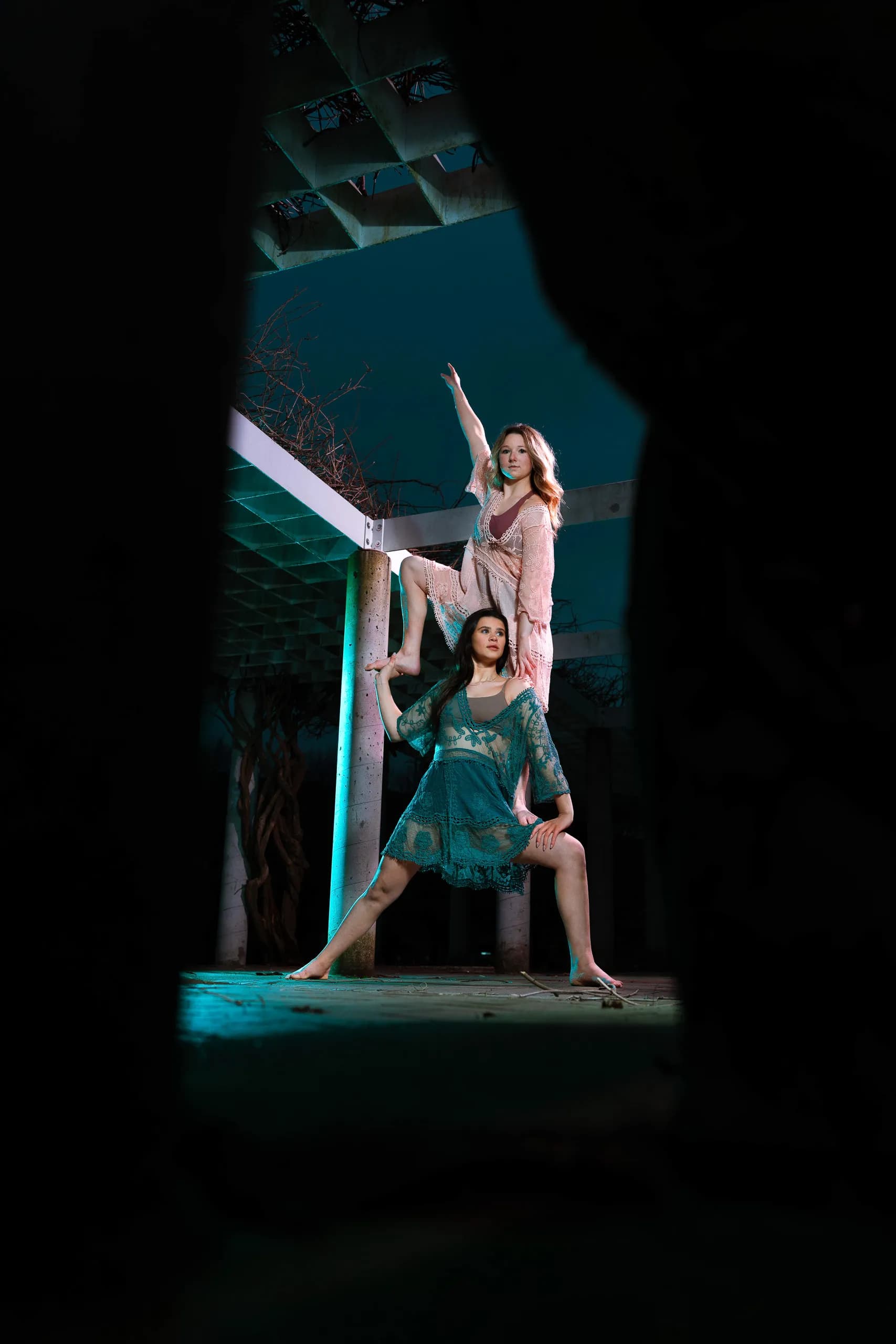 McKenna and Lilley dance concept portrait at the P.H.D dance studio in Sayre, PA