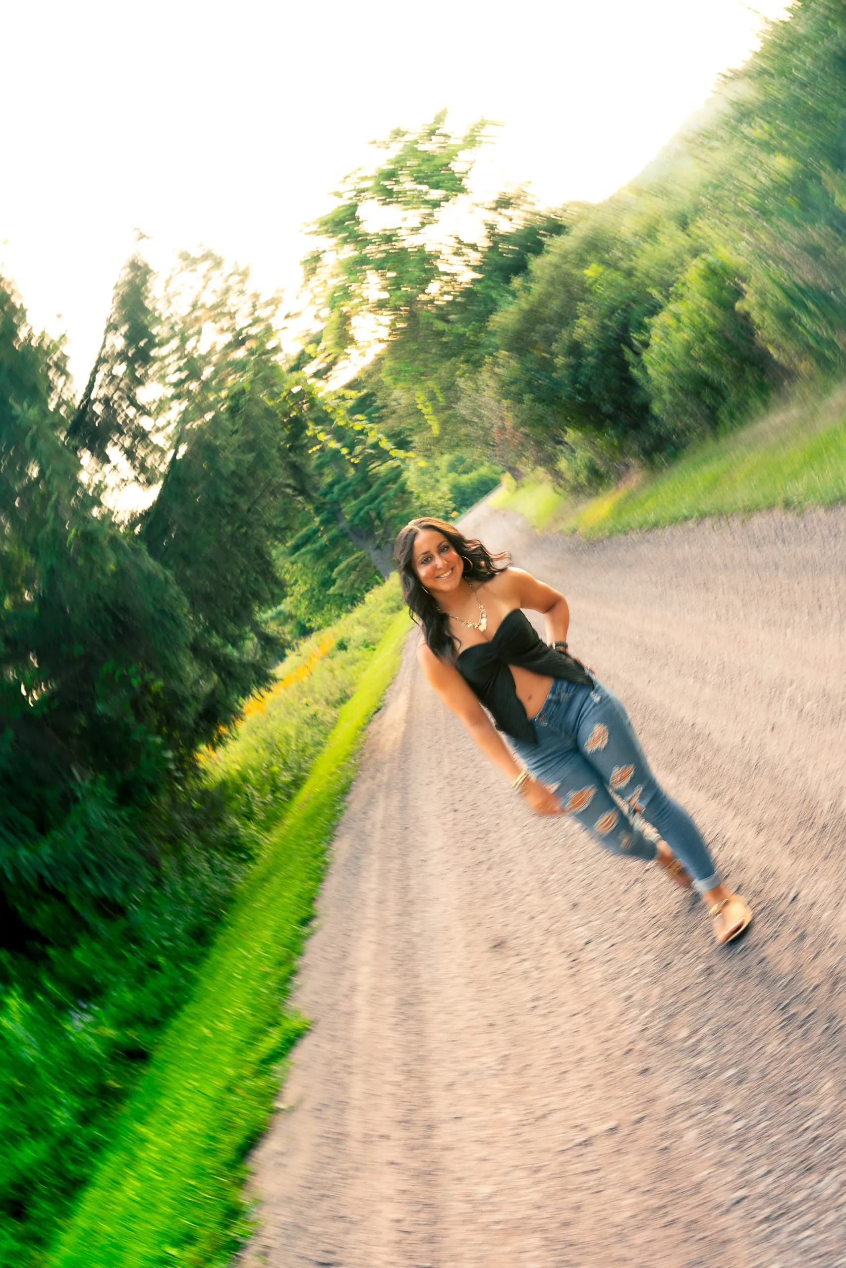 Mackenzie C. senior portrait at Ives Run in Tioga, PA