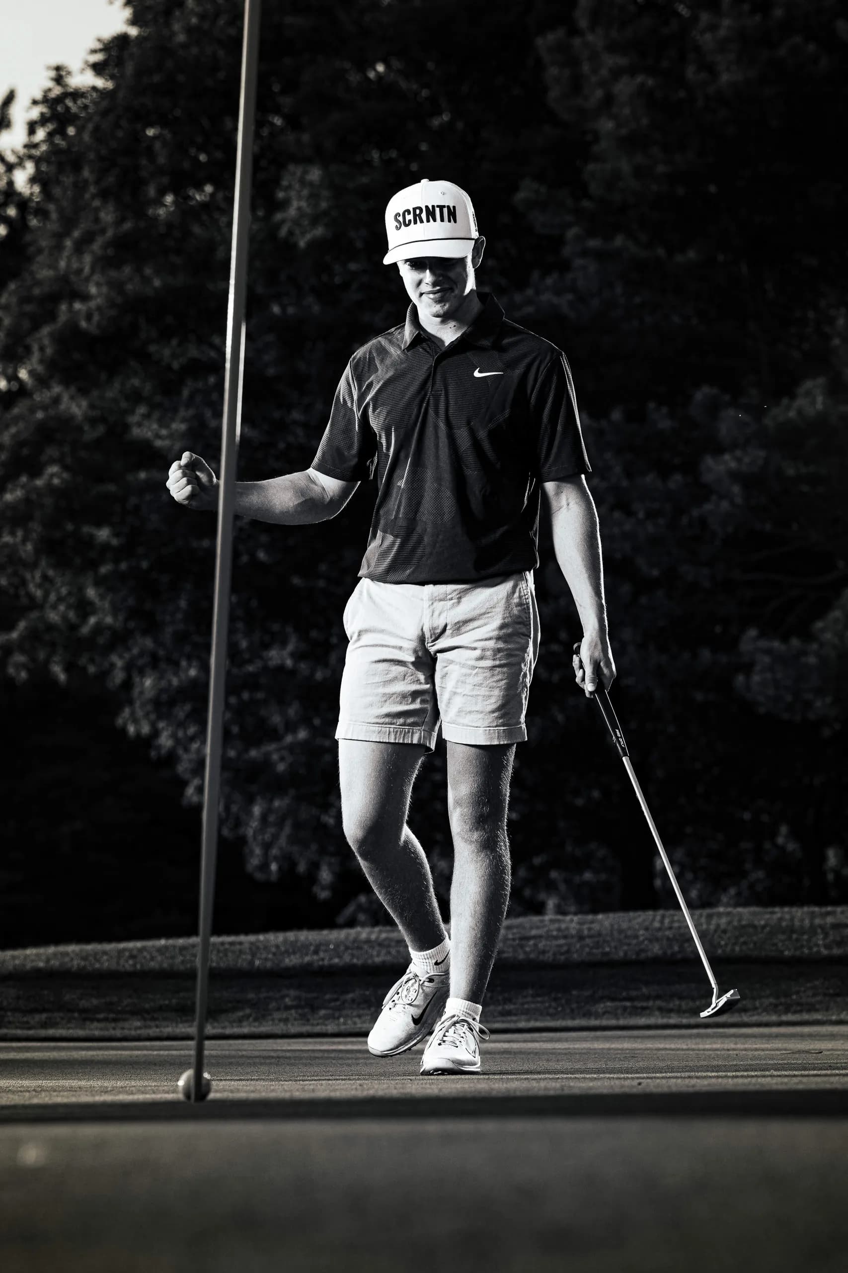 Golf sportrait with Talon D. on a golf course in Mansfield, PA