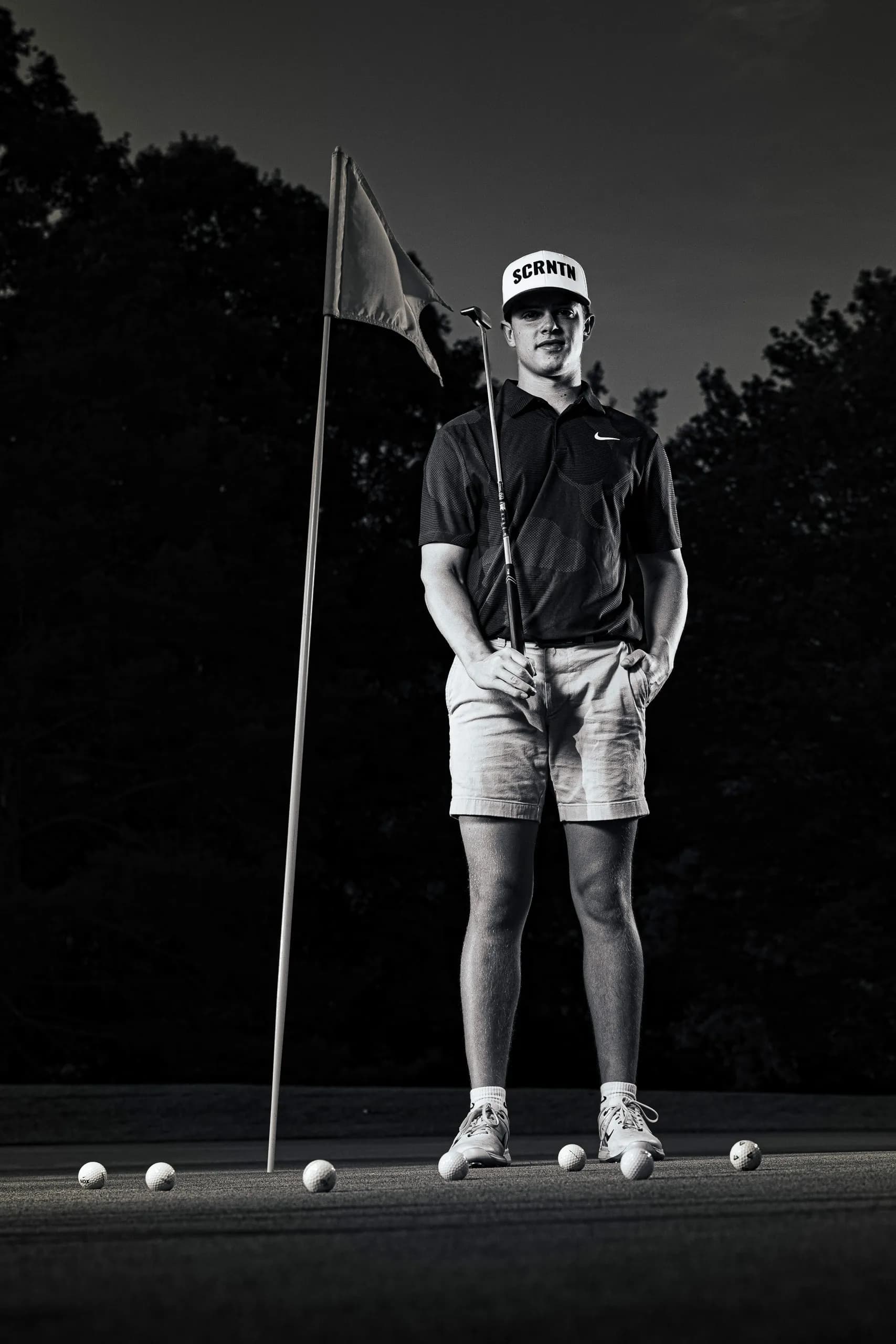 Talon D. golf sportrait from his session on a Mansfield, PA course
