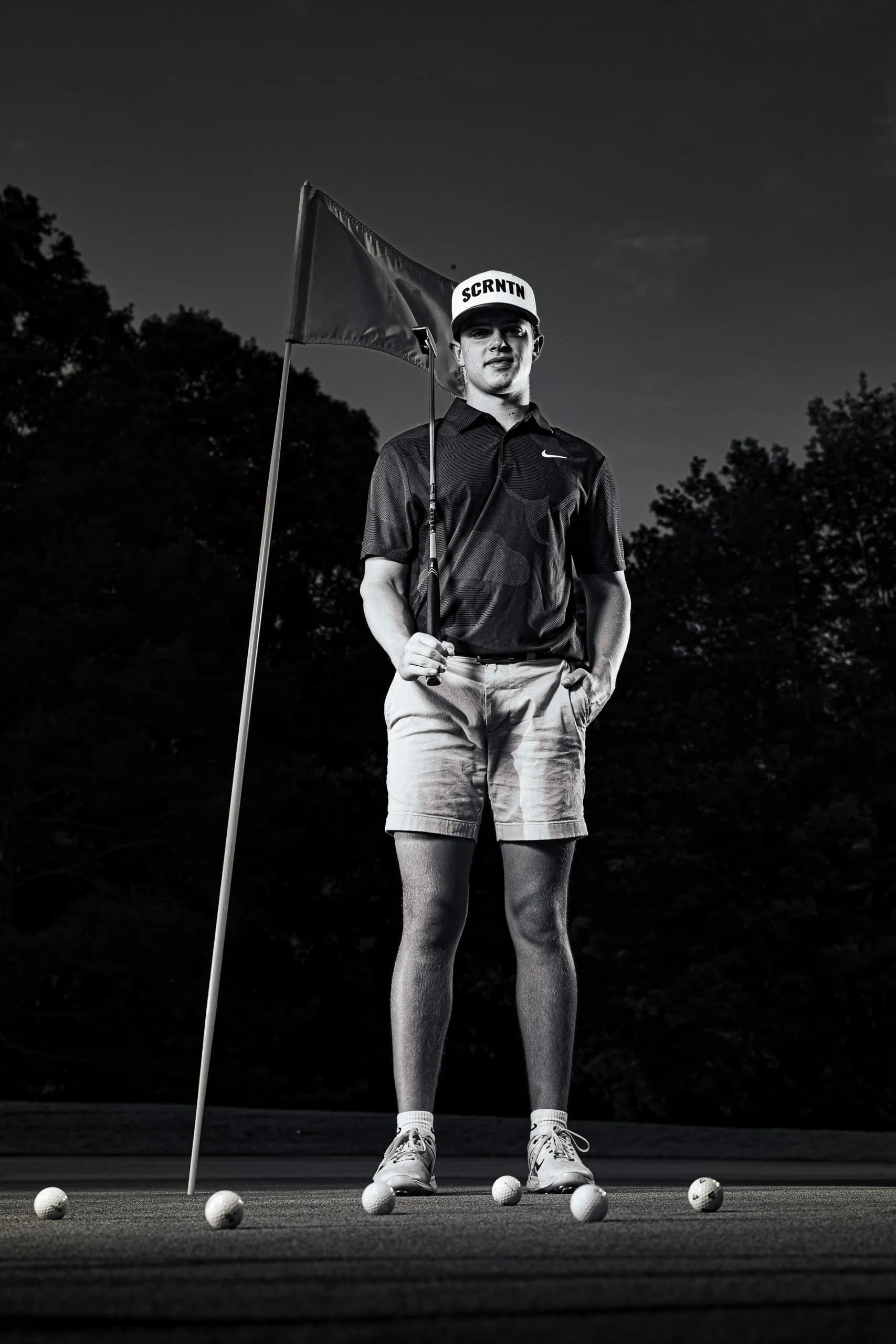 Golf sportrait with Talon D. on a golf course in Mansfield, PA
