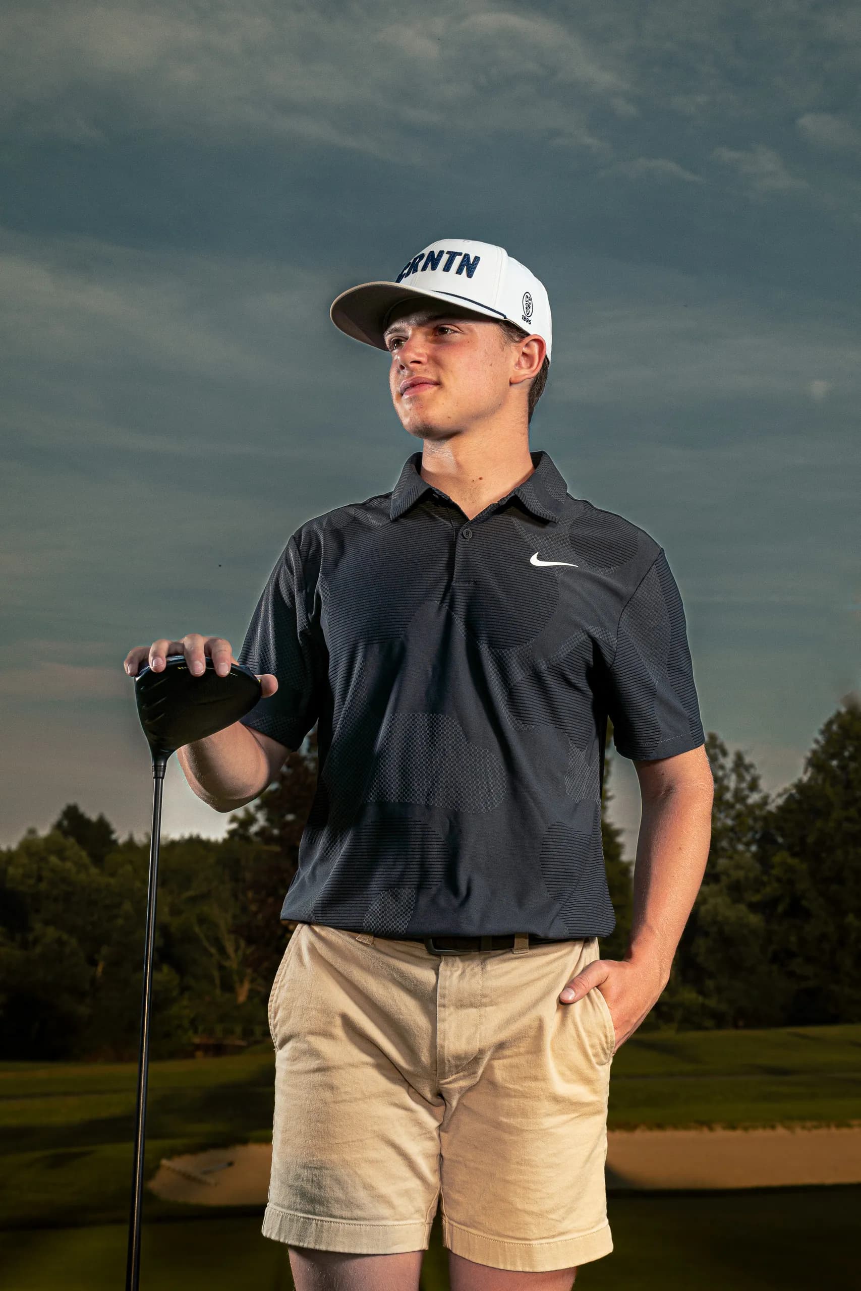 Golf sportrait with Talon D. on a golf course in Mansfield, PA