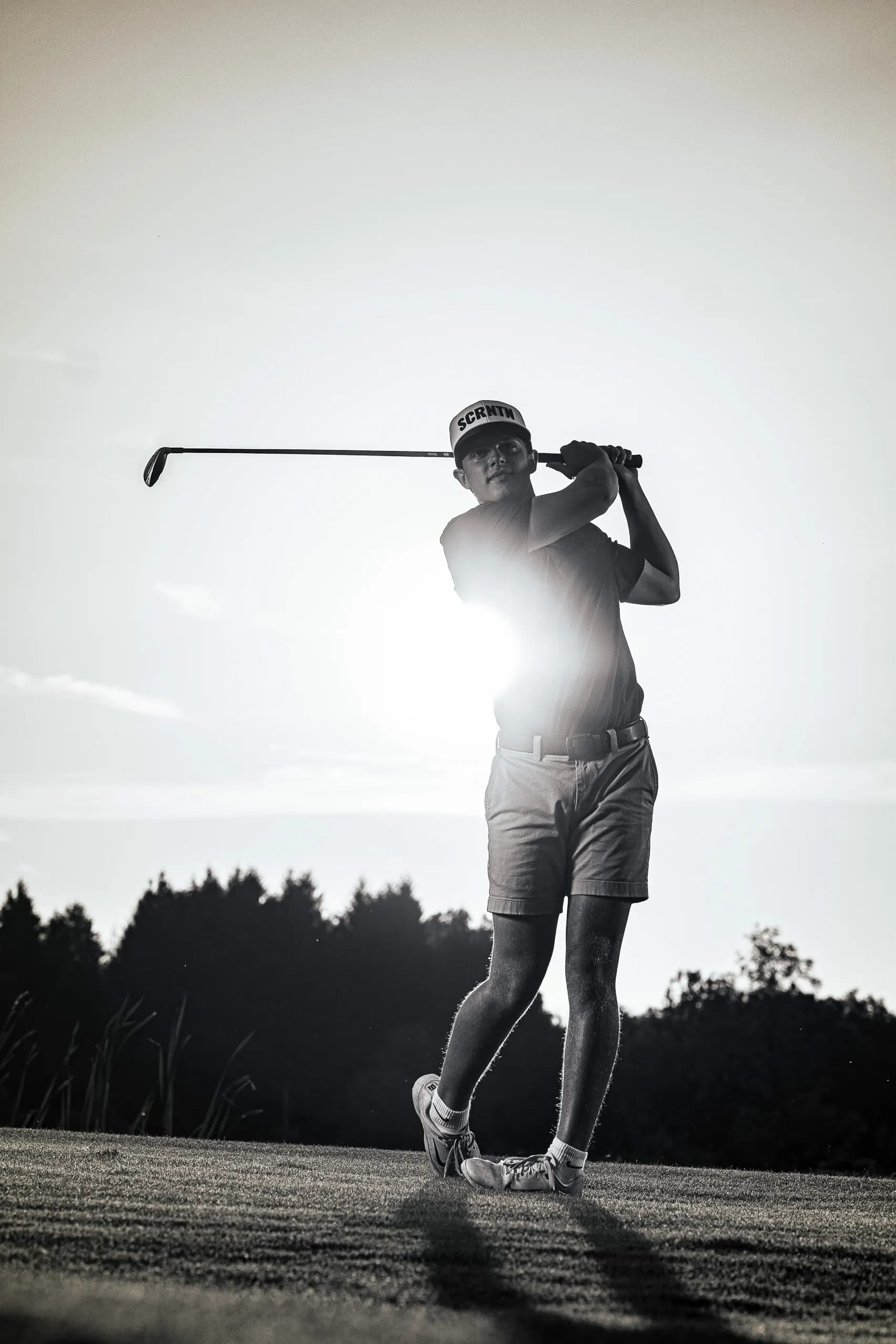 Talon D. golf sportrait on the course in Mansfield, Pennsylvania