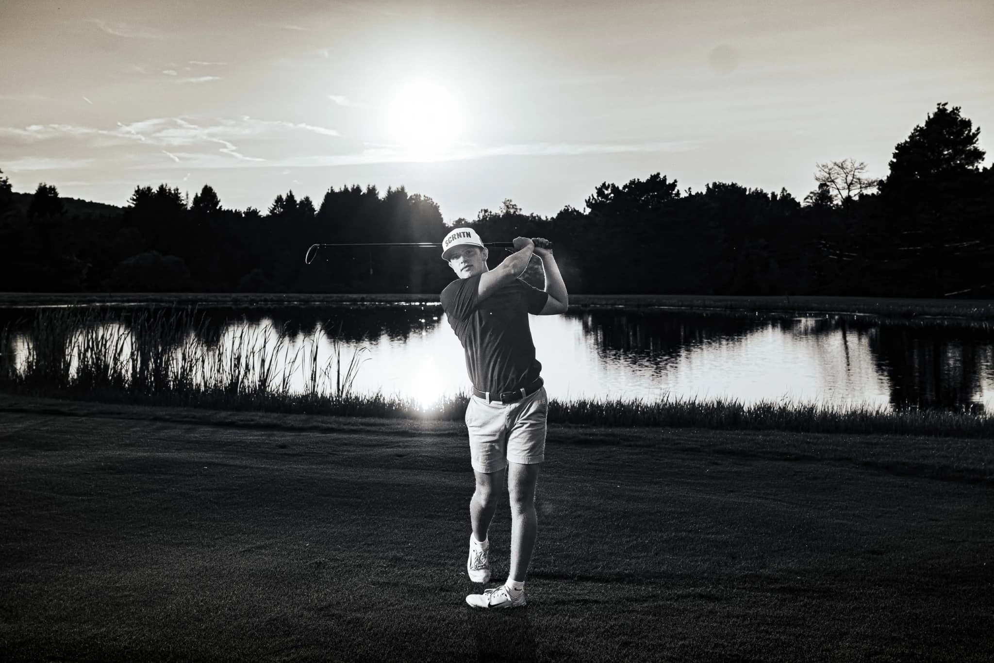 Talon D. golf sportrait from his session on a Mansfield, PA course