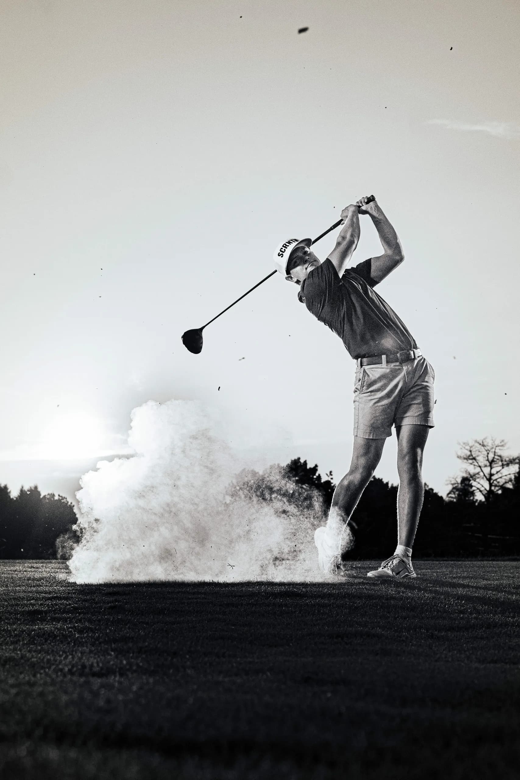 Talon D. golf sportrait at the moment a golf ball explodes off the club, Mansfield PA