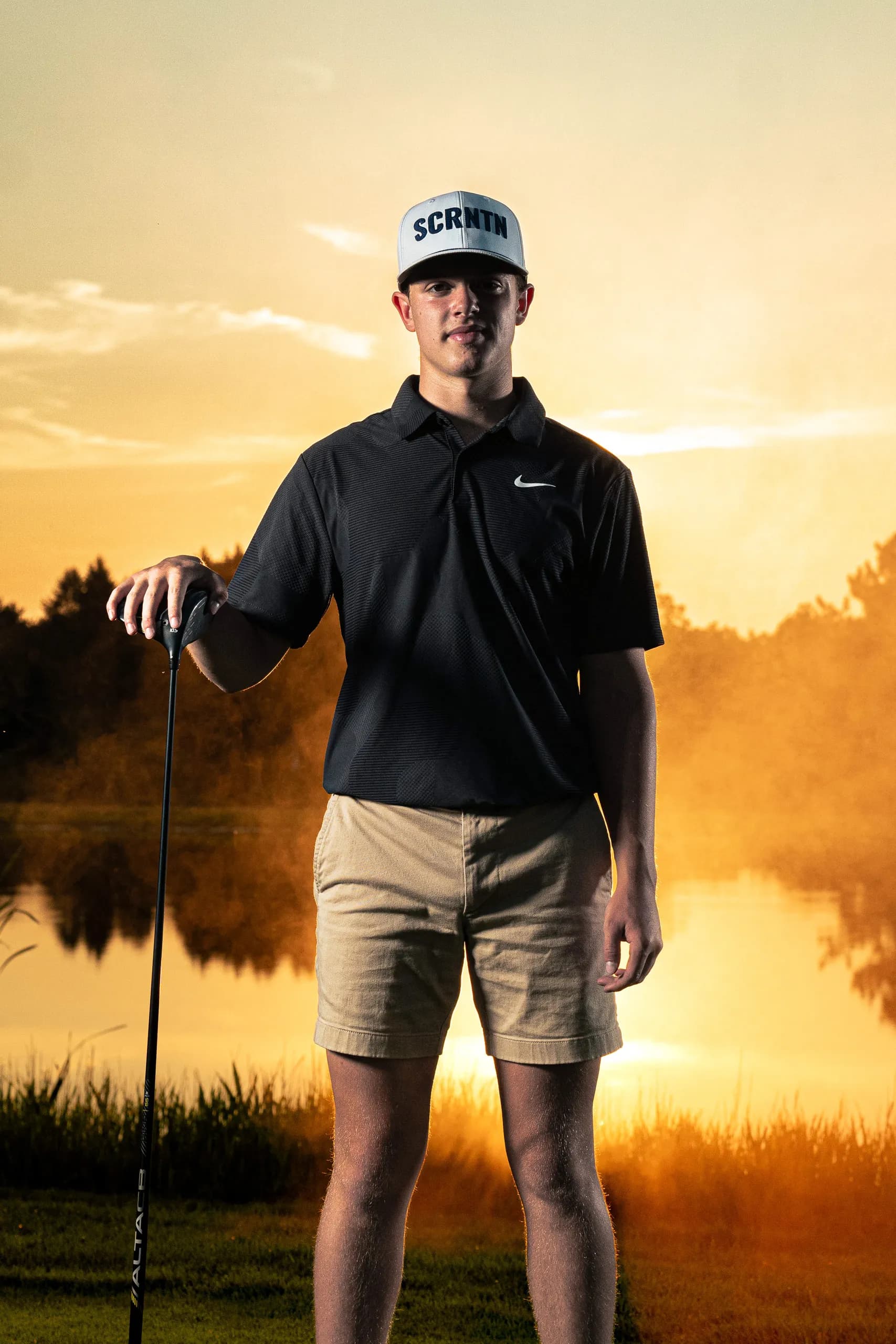 Talon D. golf sportrait on the course in Mansfield, Pennsylvania