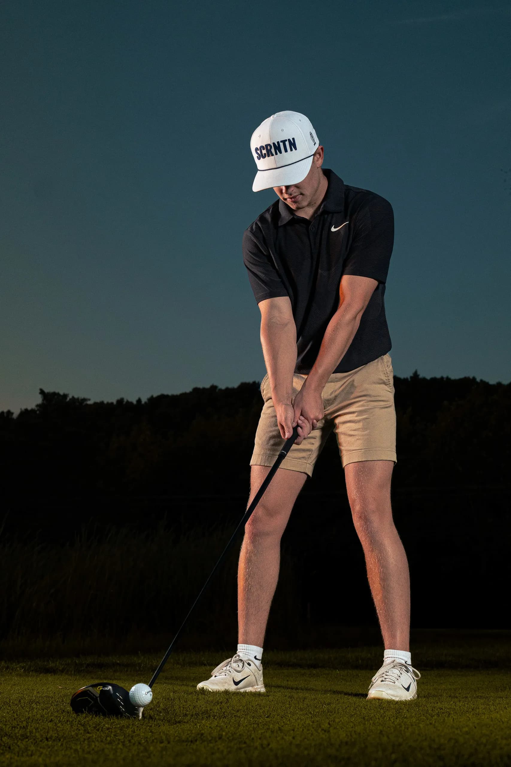 Talon D. golf sportrait on the course in Mansfield, Pennsylvania