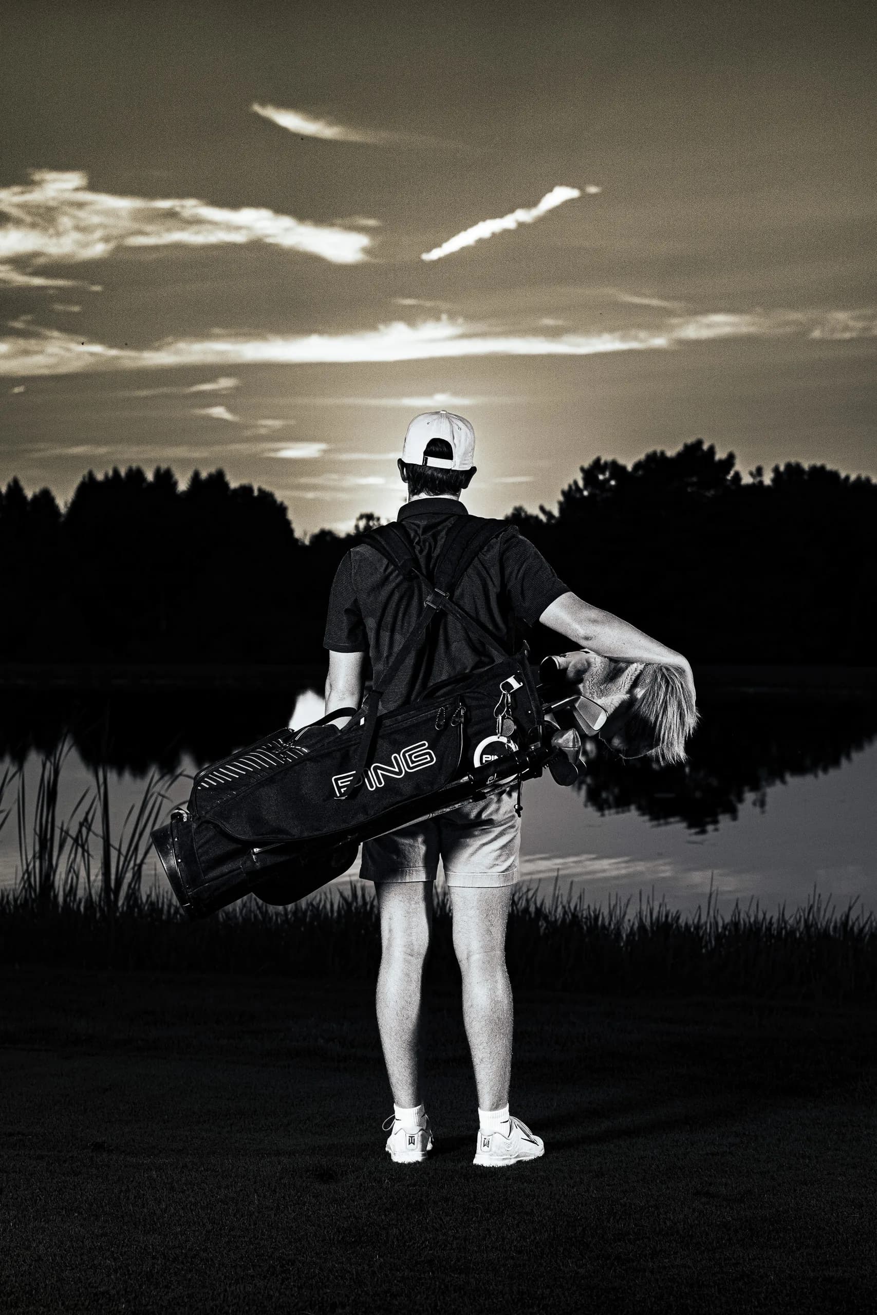 Talon D. golf sportrait from his session on a Mansfield, PA course
