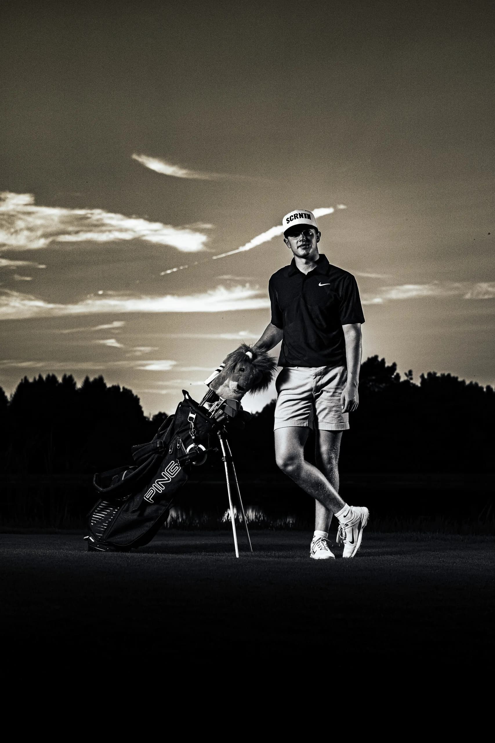 Talon D. golf sportrait on the course in Mansfield, Pennsylvania