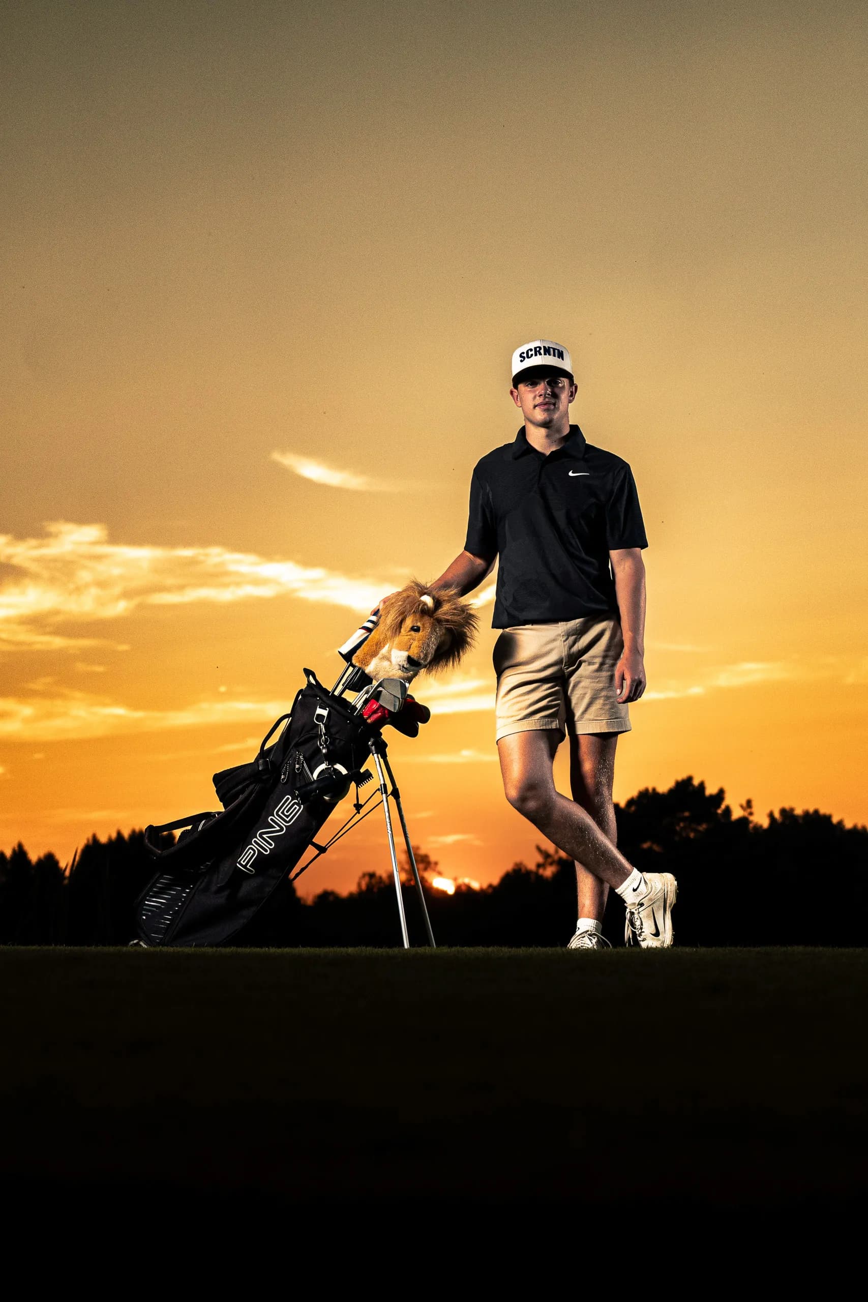 Talon D. golf sportrait from his session on a Mansfield, PA course