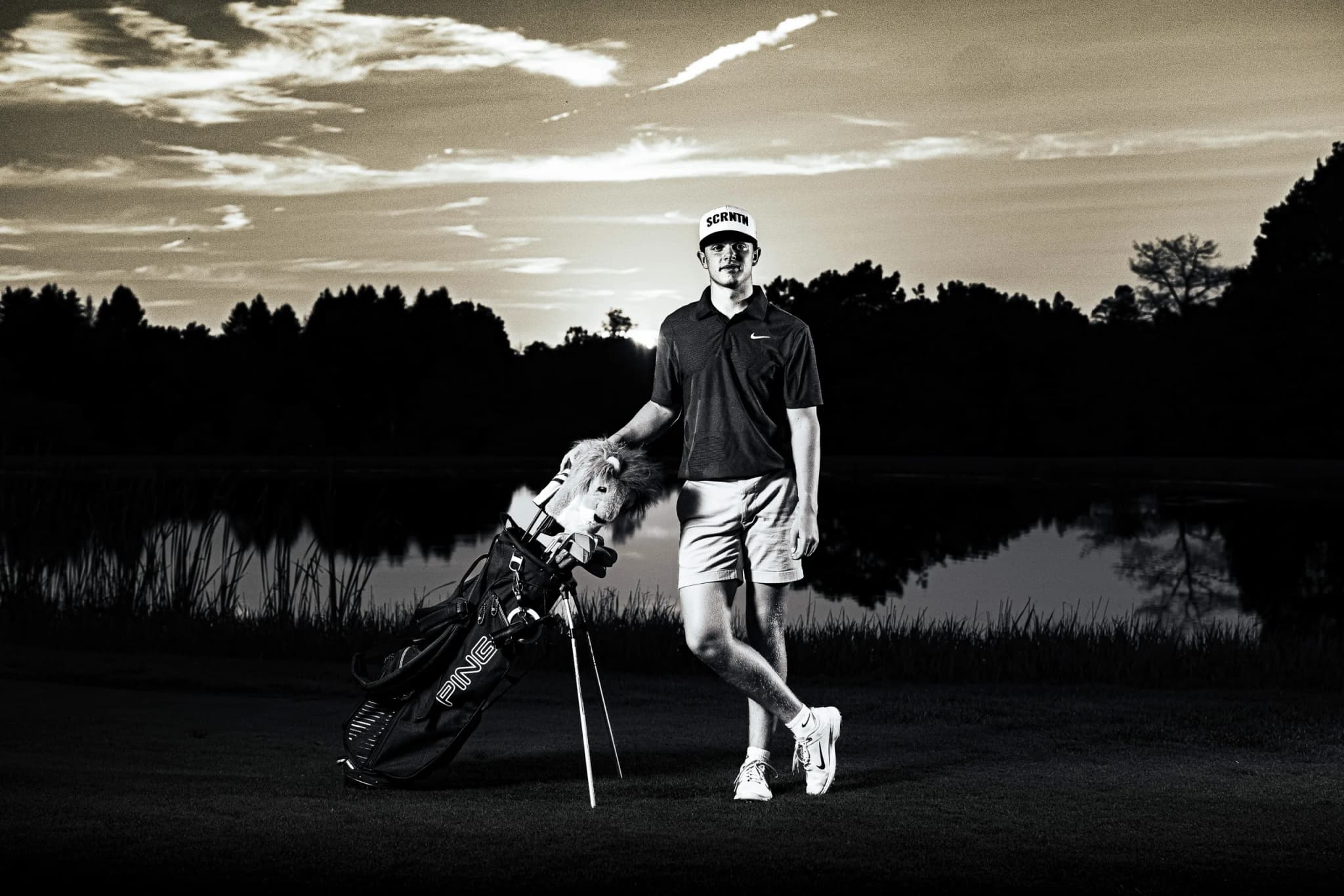 Talon D. golf sportrait on the course in Mansfield, Pennsylvania