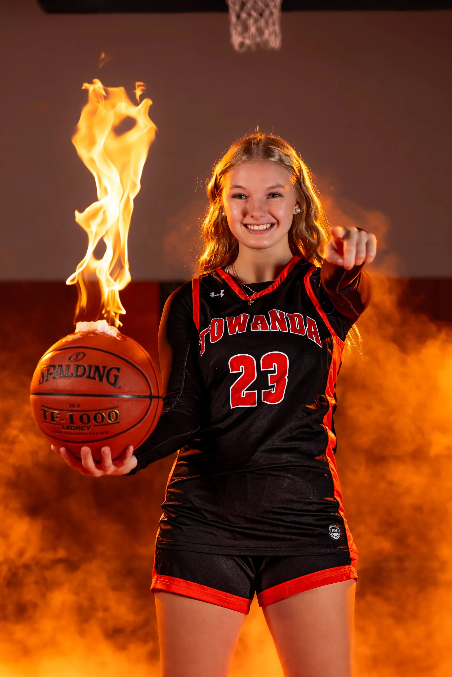 Photo from the Towanda girls basketball media day in Towanda, Pennsylvania