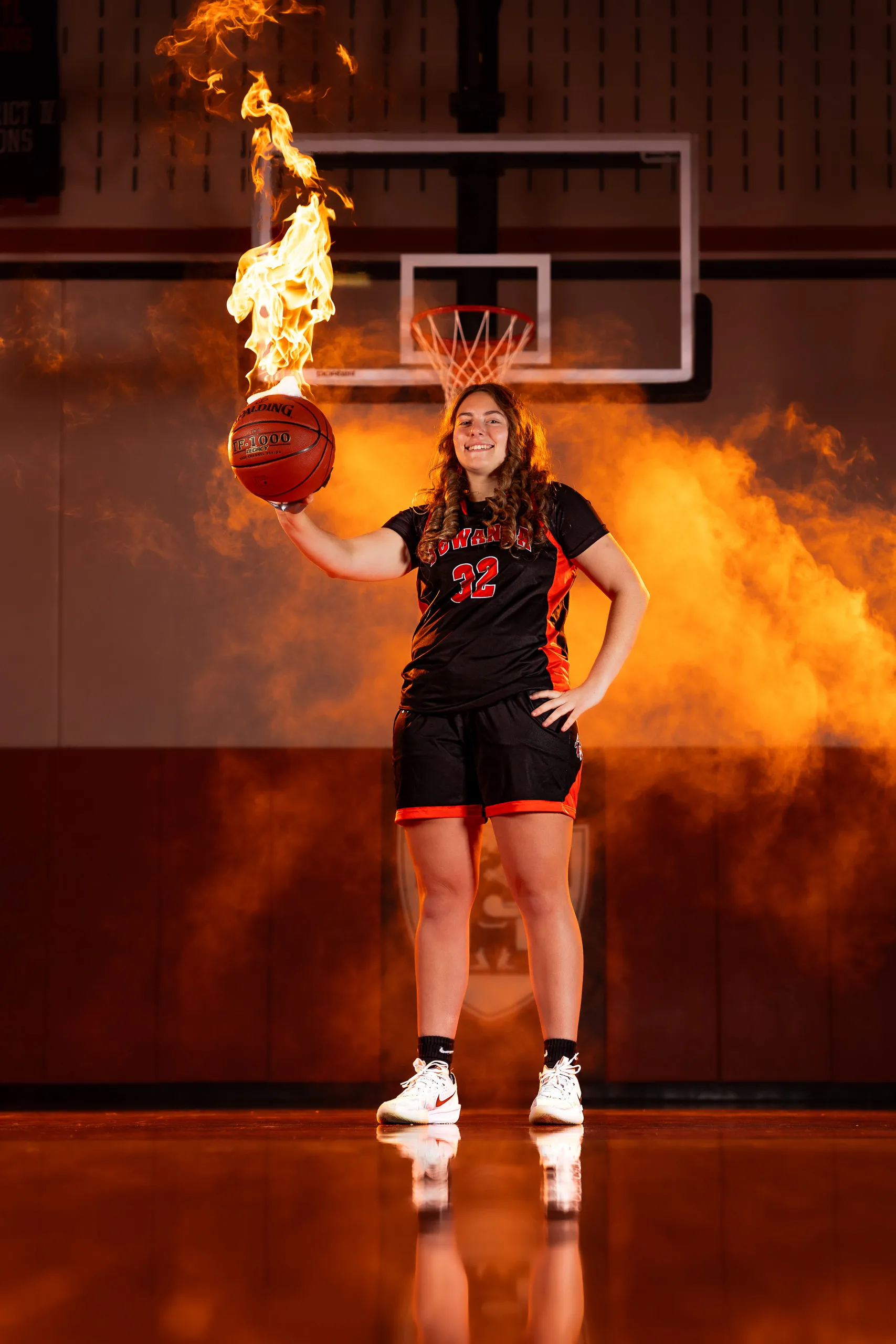 Towanda girls basketball media day portrait in Towanda, Pennsylvania