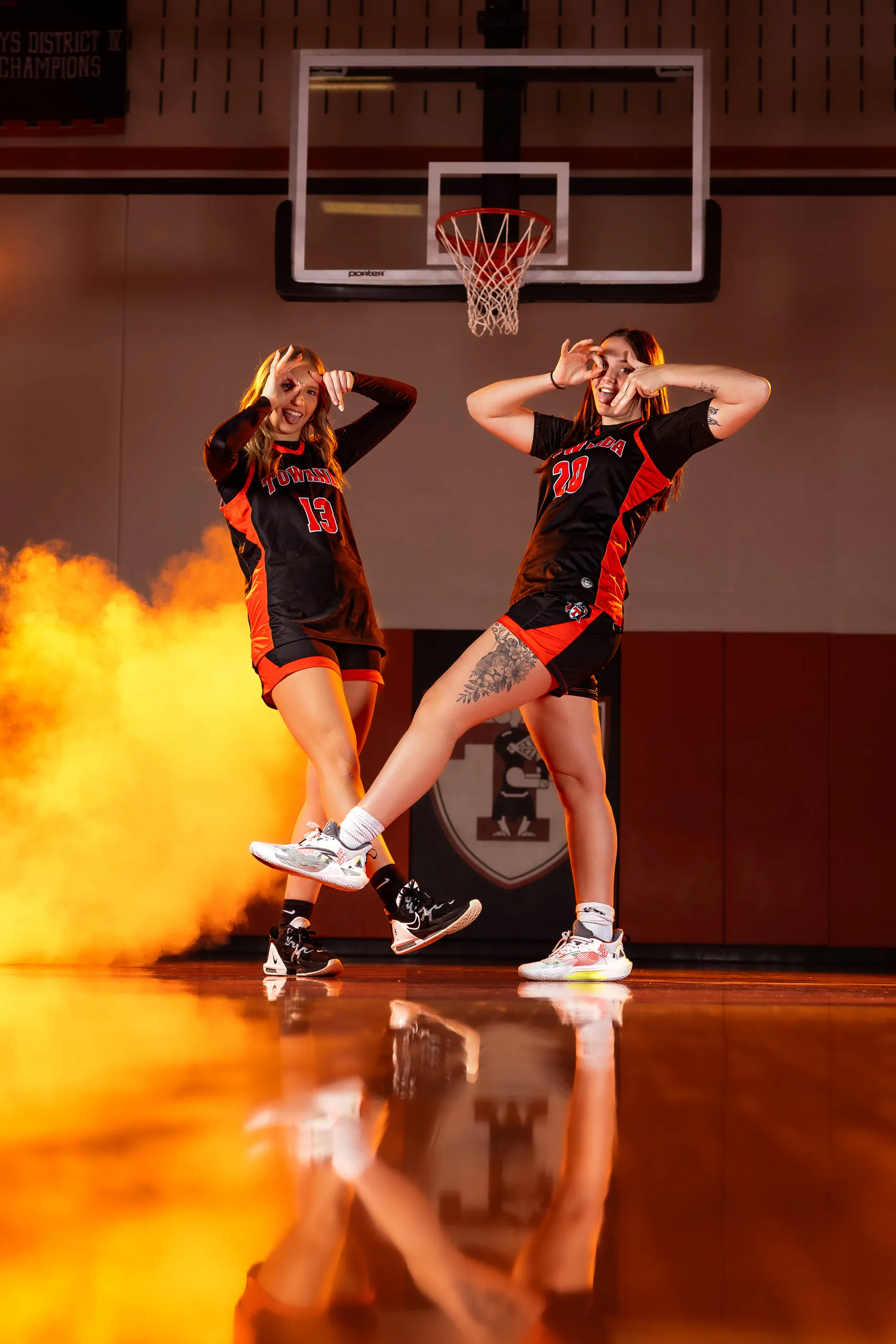 Media day portrait from the Towanda girls basketball session in Towanda, PA