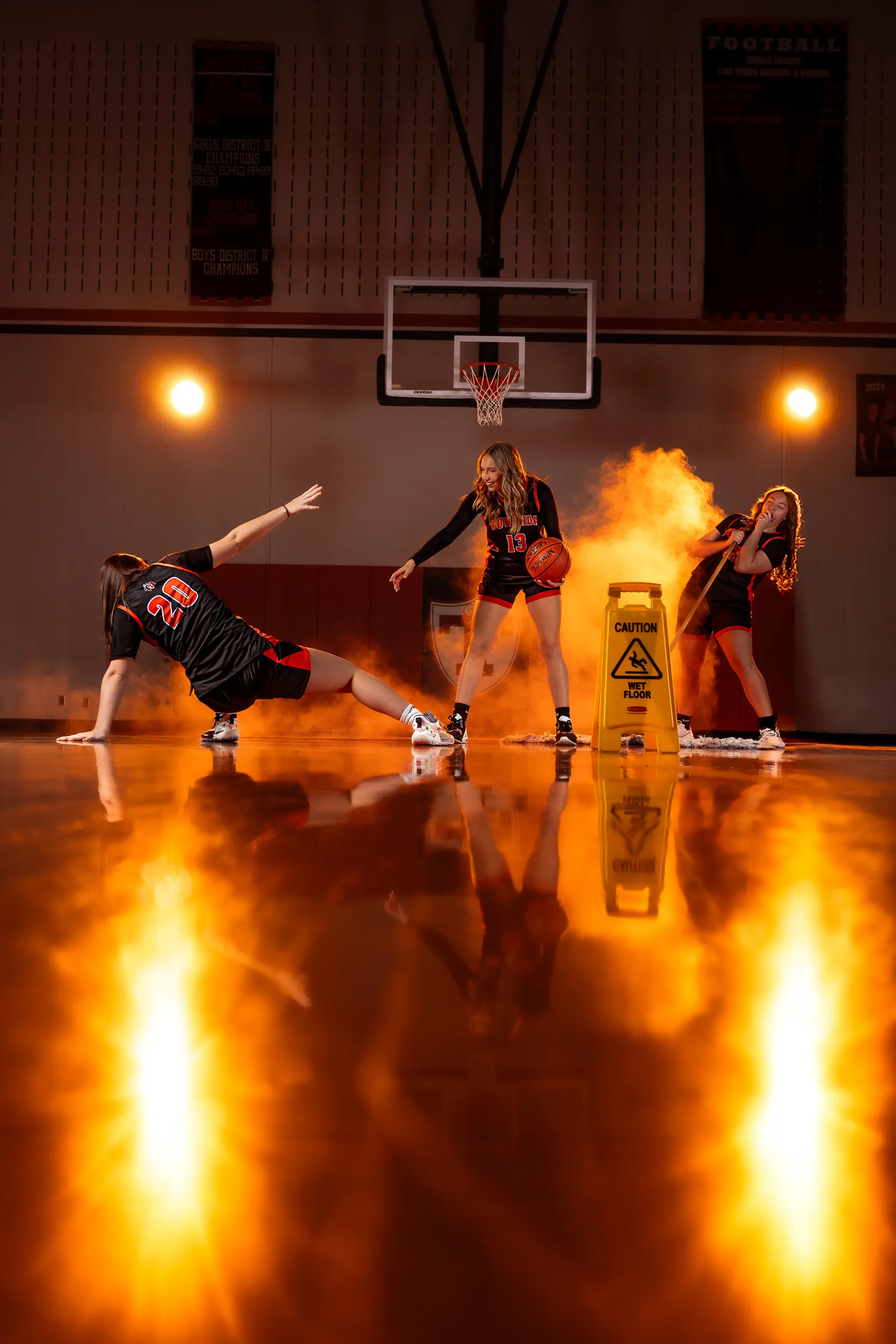 Photo from the Towanda girls basketball media day in Towanda, Pennsylvania