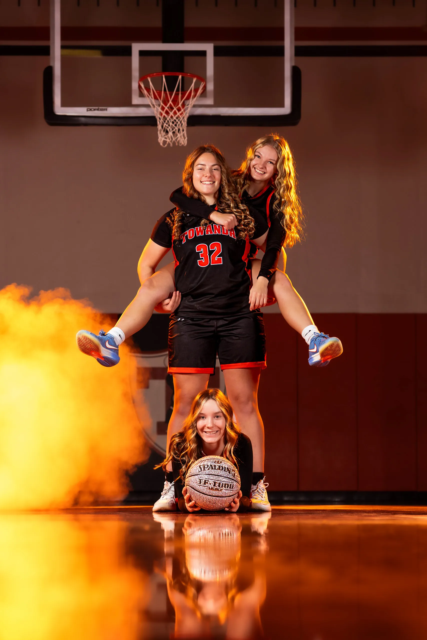 Media day portrait from the Towanda girls basketball session in Towanda, PA