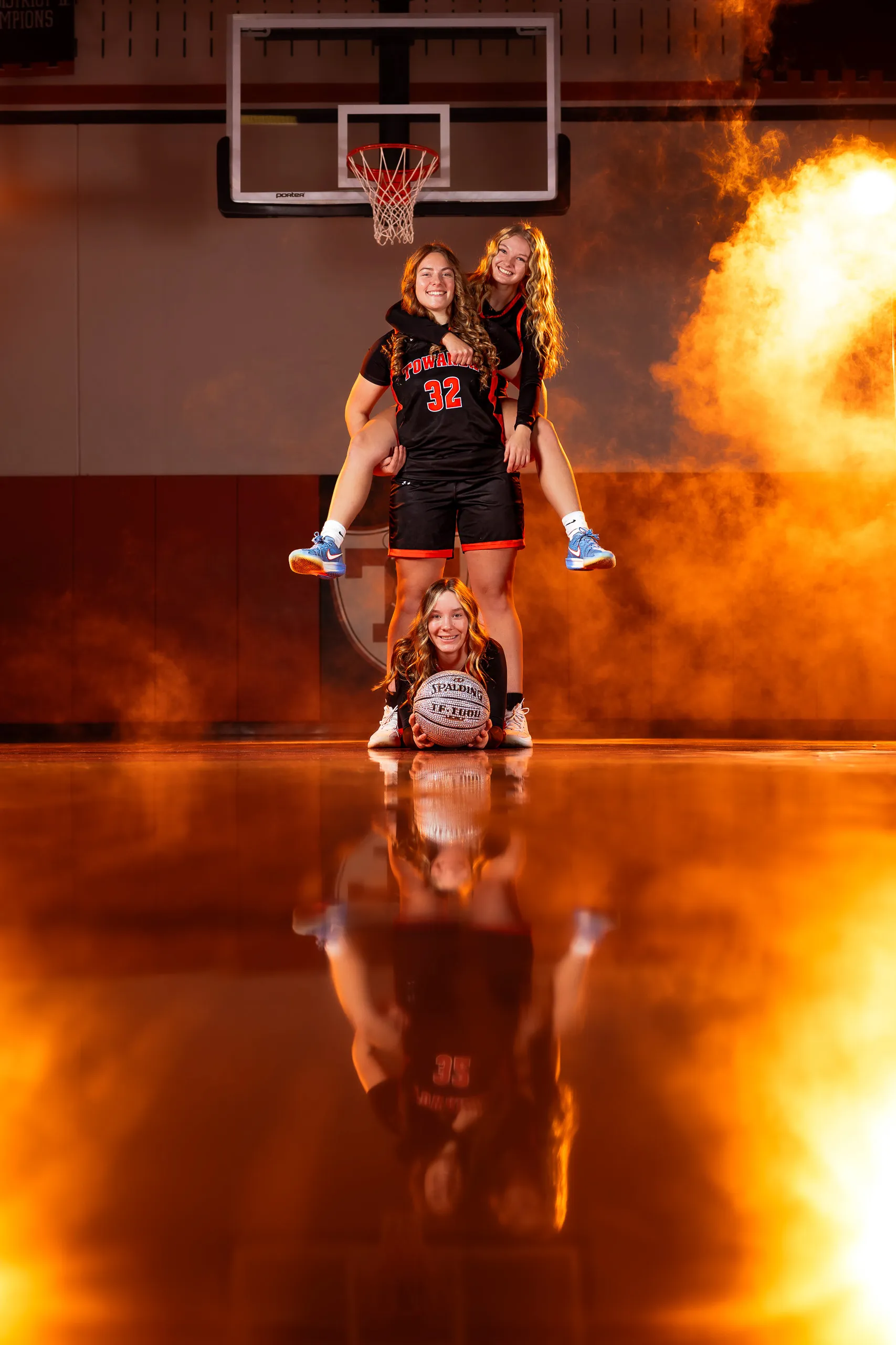 Photo from the Towanda girls basketball media day in Towanda, Pennsylvania