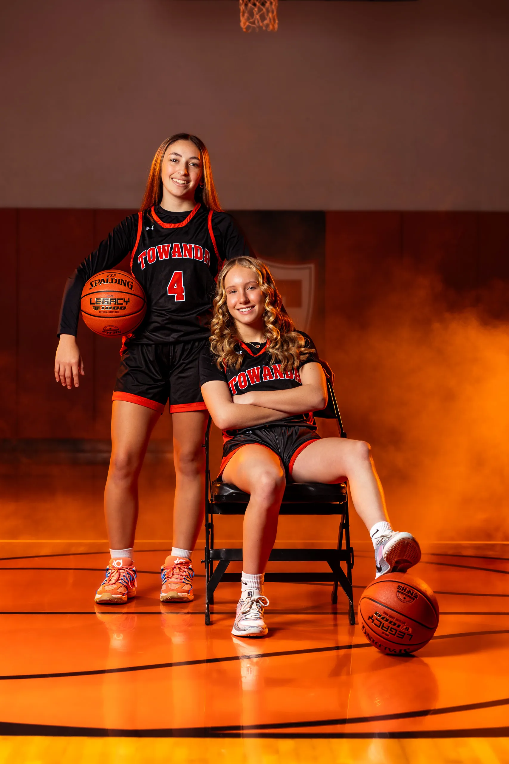 Photo from the Towanda girls basketball media day in Towanda, Pennsylvania