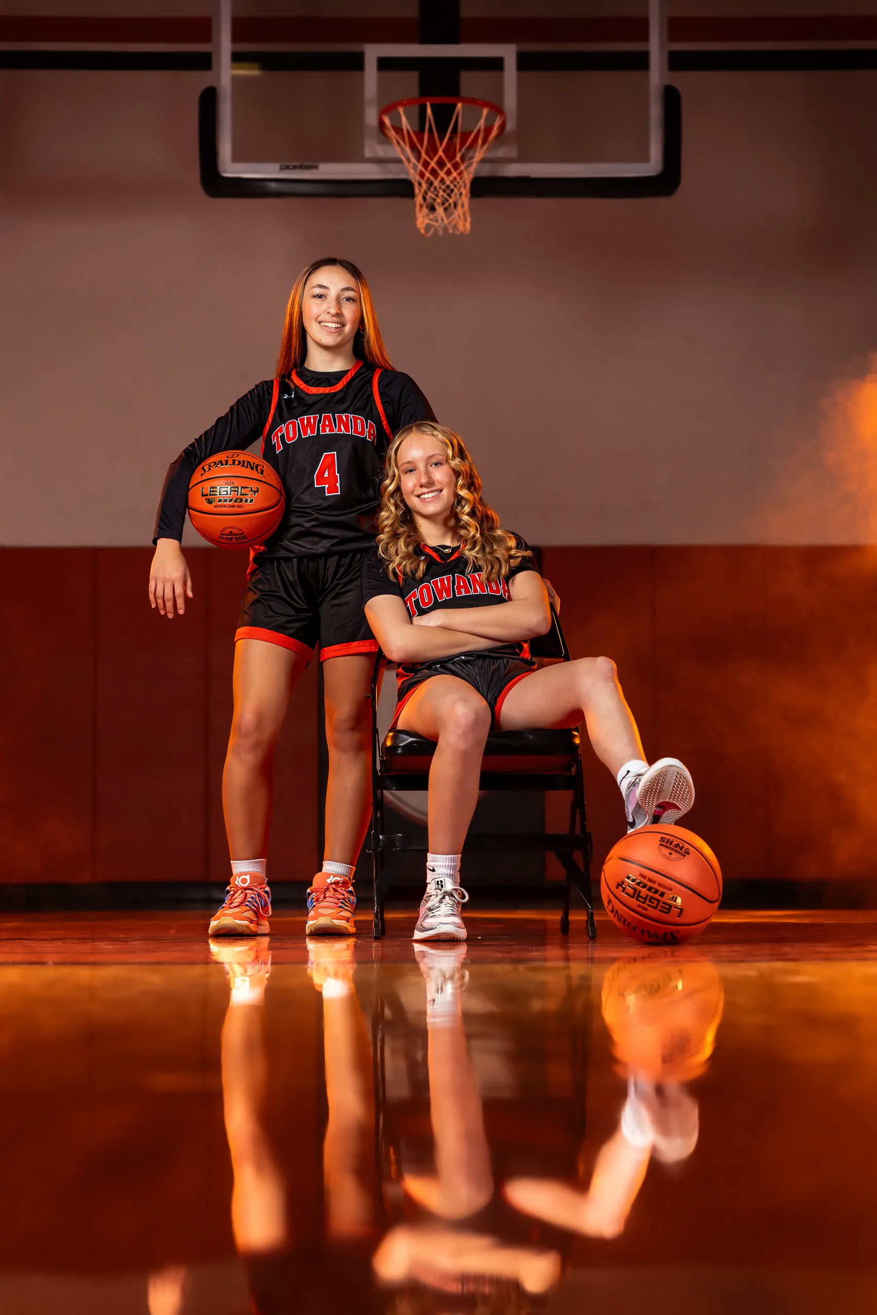 Photo from the Towanda girls basketball media day in Towanda, Pennsylvania