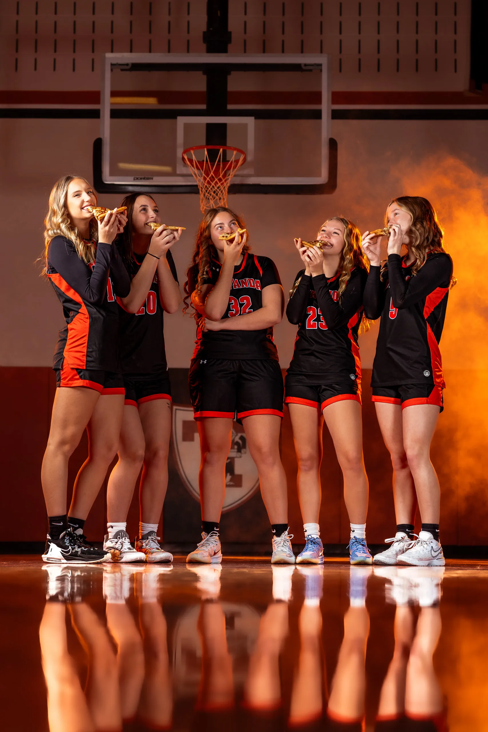 Towanda girls basketball media day portrait in Towanda, Pennsylvania