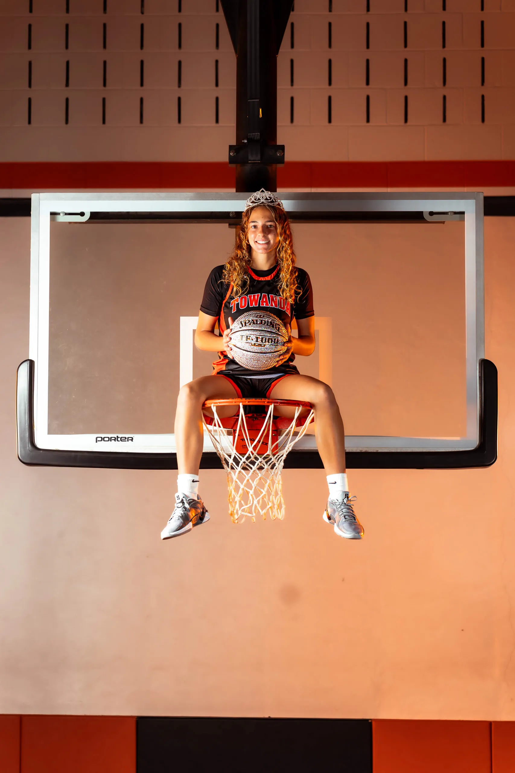 Photo from the Towanda girls basketball media day in Towanda, Pennsylvania