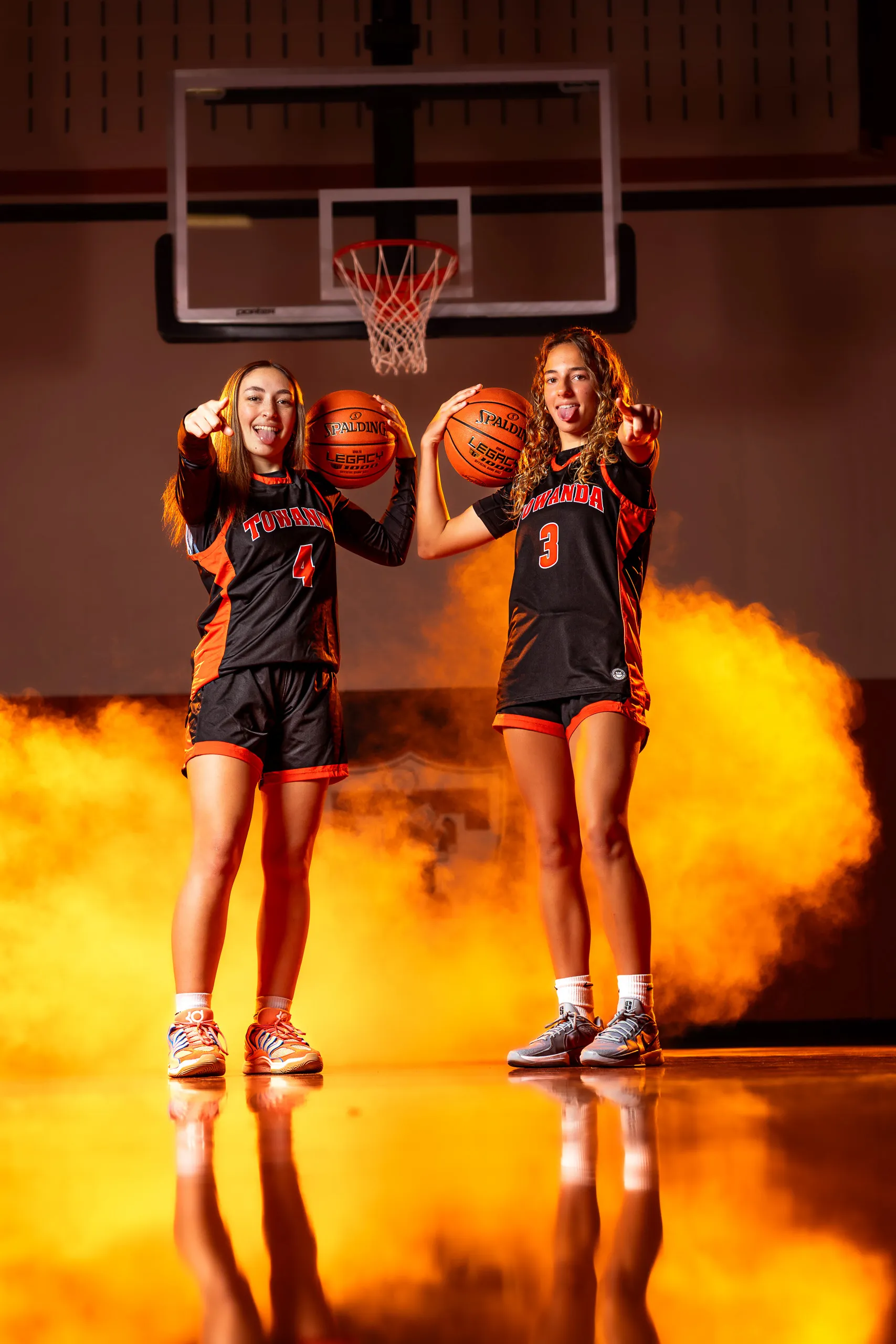 Towanda girls basketball media day portrait in Towanda, Pennsylvania