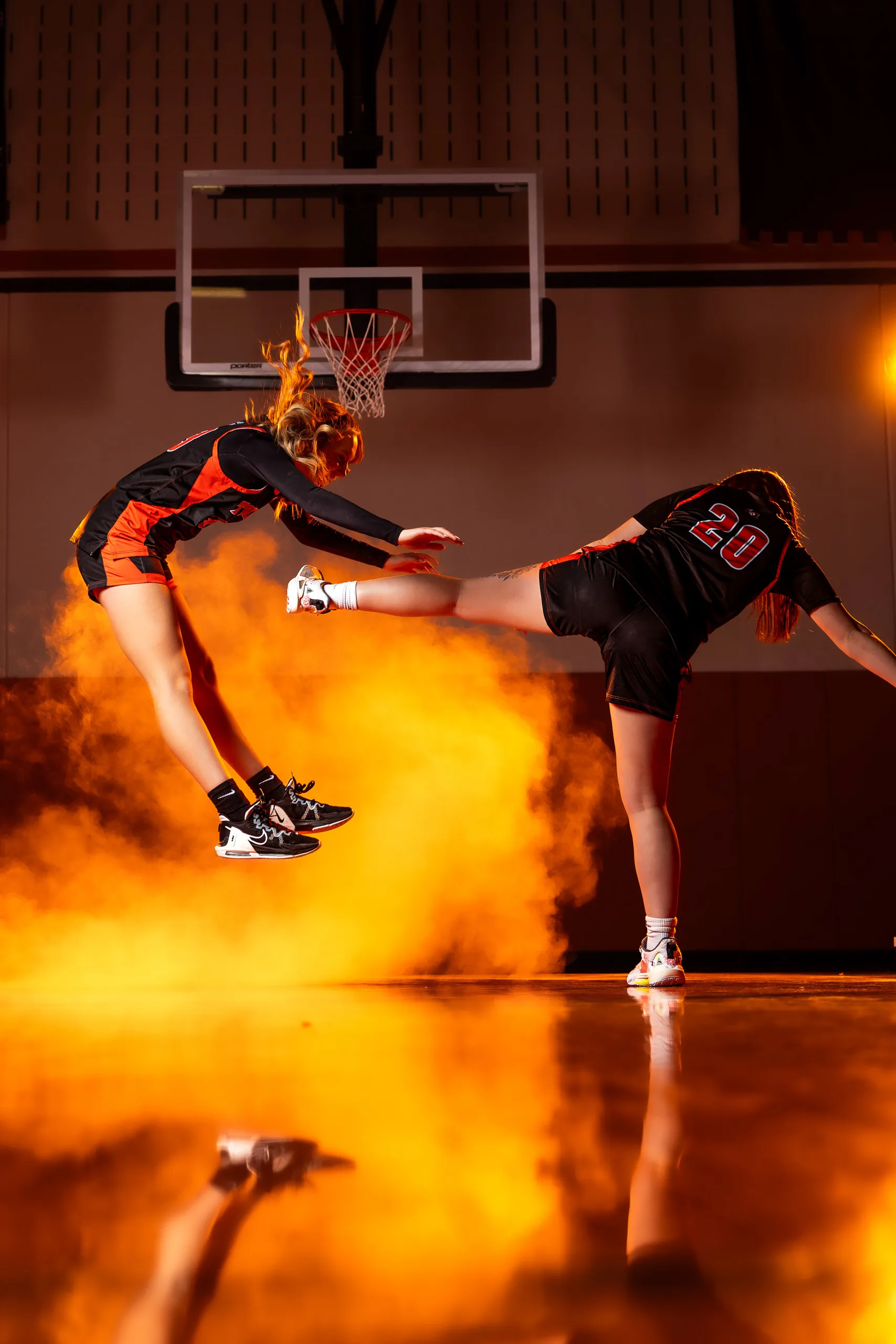 Towanda girls basketball media day portrait in Towanda, Pennsylvania