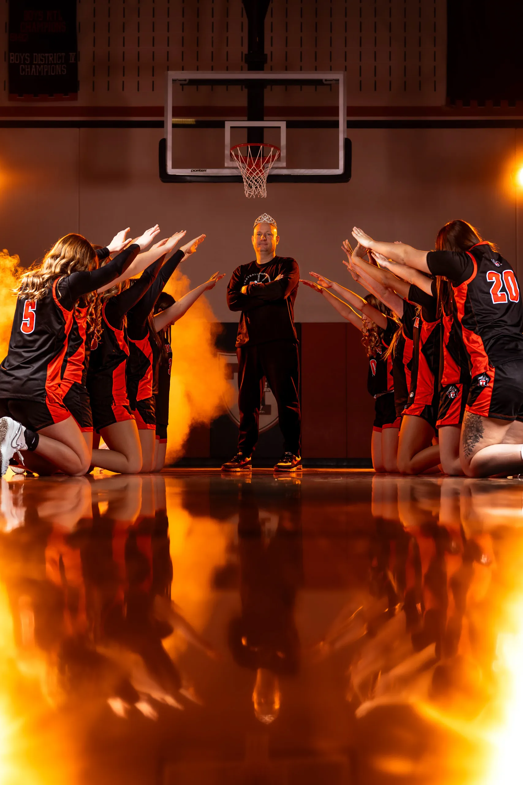 Photo from the Towanda girls basketball media day in Towanda, Pennsylvania