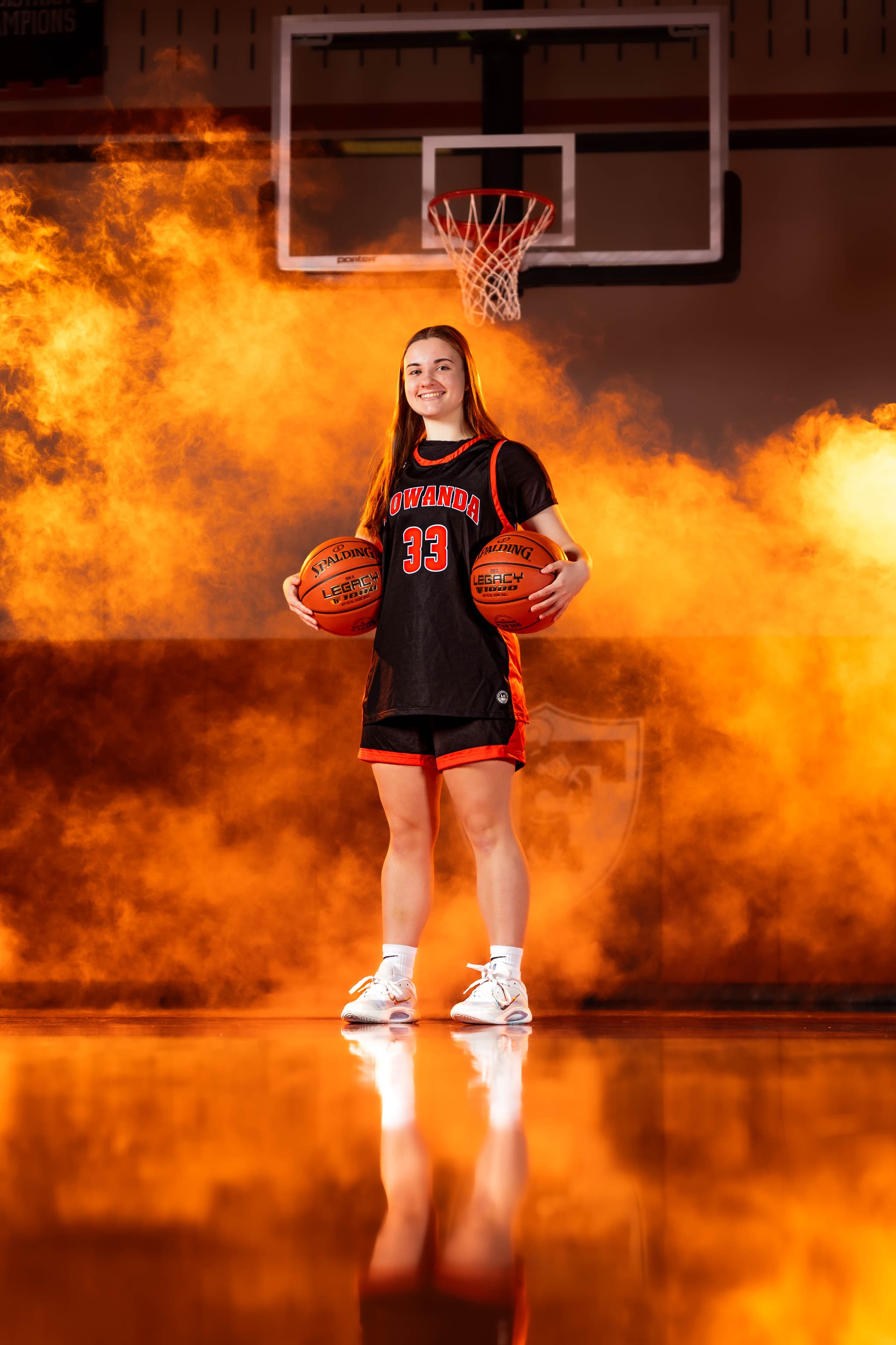 Towanda girls basketball media day portrait in Towanda, Pennsylvania